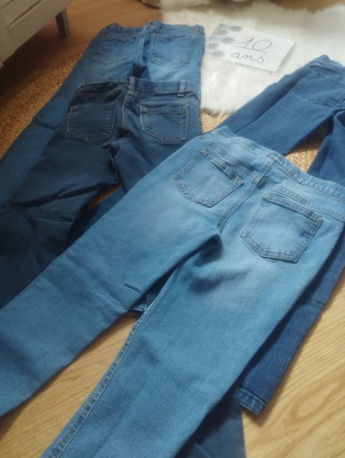 Lot jeans fille 10ans - photo numéro 8