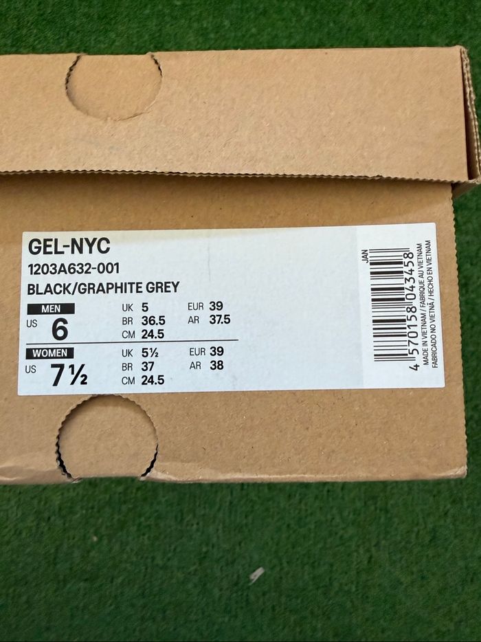 Asics gel Nyc black Purple graphite Grey 39 - photo numéro 9