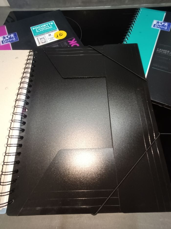 Lot de 3 Oxford Etudiants - Cahier Nomadbook
A4+(24 x 29,7 cm) avec pochettes 3 rabats
neuf - photo numéro 3