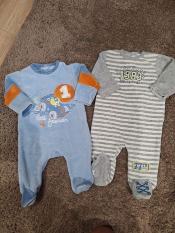 Lot de 2 pyjama velours
