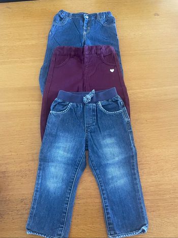 Lot 3 pantalons 18 mois fille