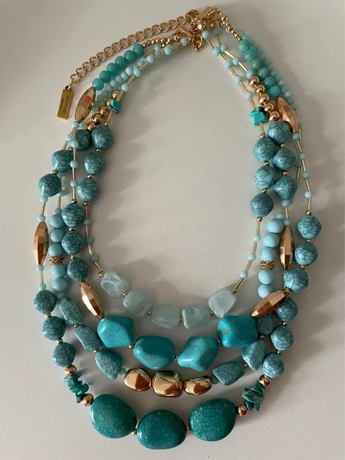 Collier multirangs turquoise Weekend Max Mara