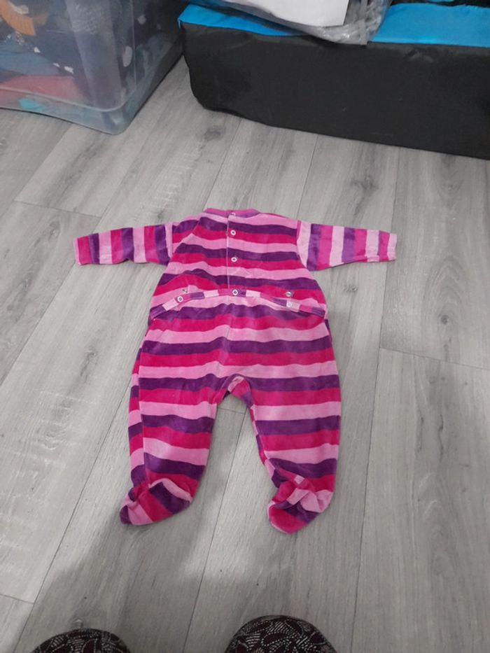 Pyjama Rayé rose 6 mois - photo numéro 4
