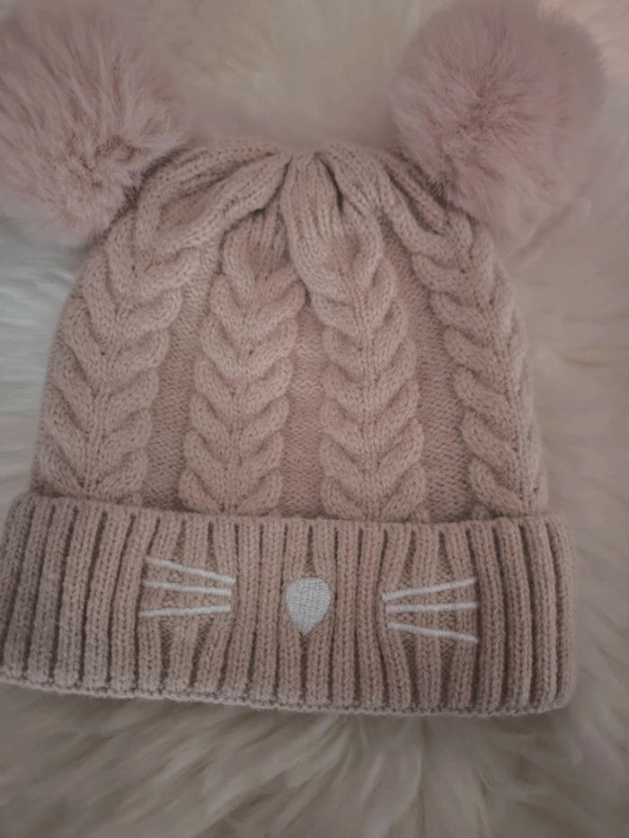 🩷 Superbe bonnet à 2 pompoms 🩷 - photo numéro 2