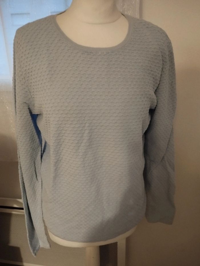 Pull monoprix bleu très clair