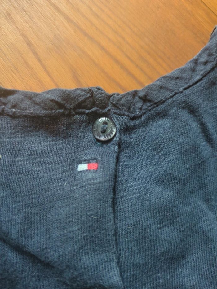 Robe bleu marine volants froufrous 3 ans Tommy Hilfiger - photo numéro 4