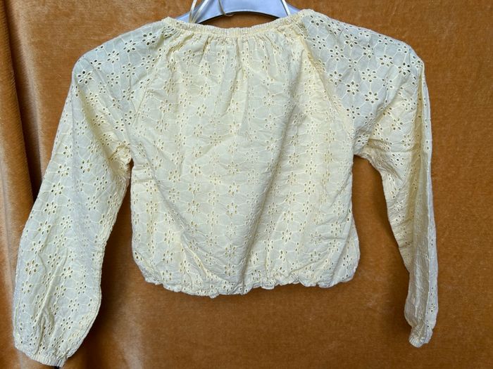 Top manches longues fille jaune pâle - 8 ans - Lili Marelle - photo numéro 2