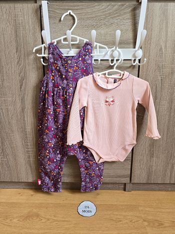 Vêtement Bébé Fille - Ensemble Salopette + Body - Sergent Major - 24 mois 86 cm