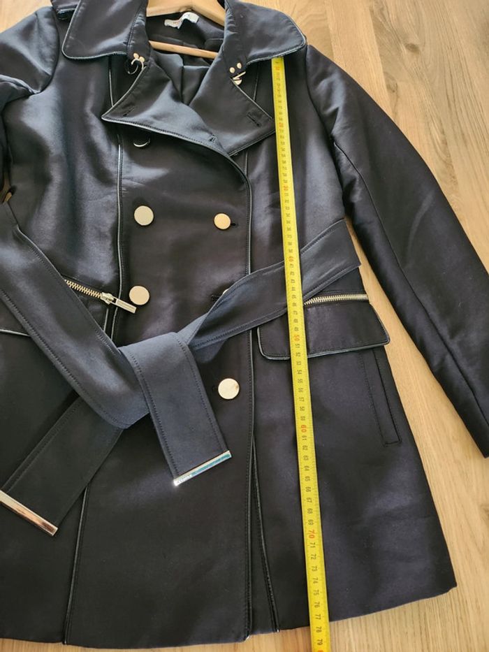 Veste trench imperméable manteau Morgan de toi en excellent état Taille 40 noir - photo numéro 5