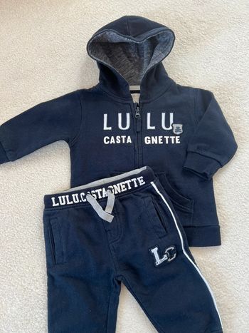 Ensemble survêtement jogging marine Lili Castagnette 6 mois