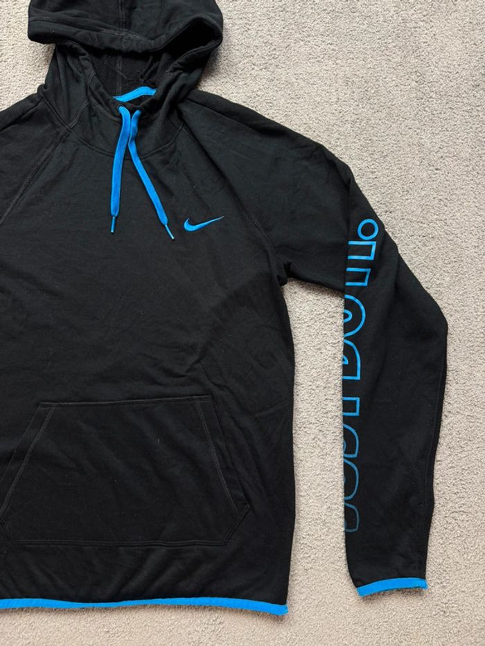 Sweat à capuche Nike noir et bleu taille XS - photo numéro 4