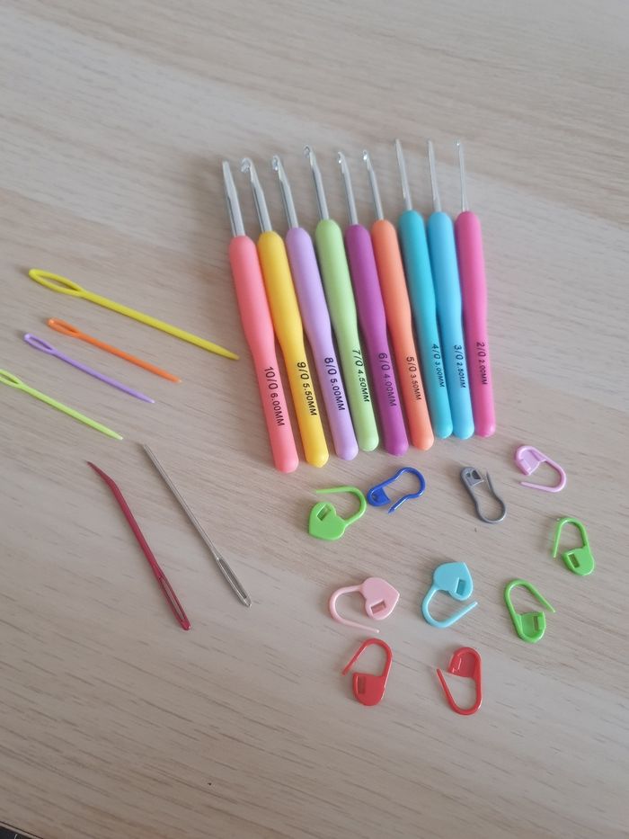 Kit complet de crochet – crochets ergonomiques + accessoires