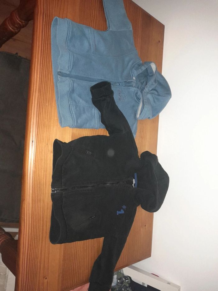 2gilets avec capuche 18 et 24mois Gémo
