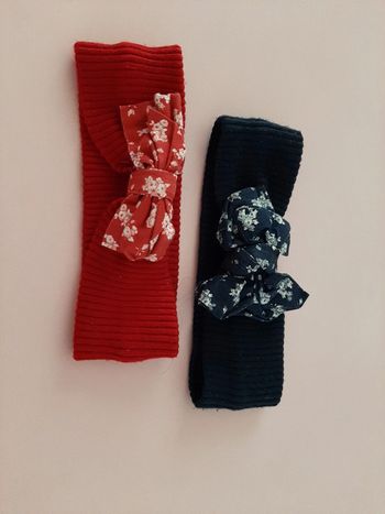 Lot 2 bandeaux à  noeud