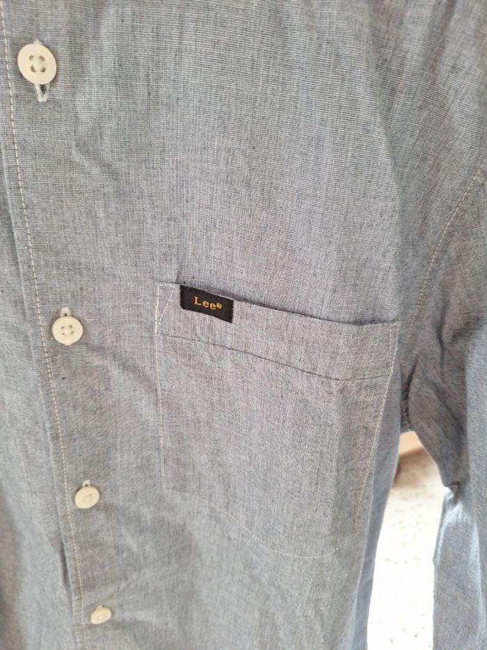Chemise unie manches longues Lee taille S 👻 - photo numéro 2