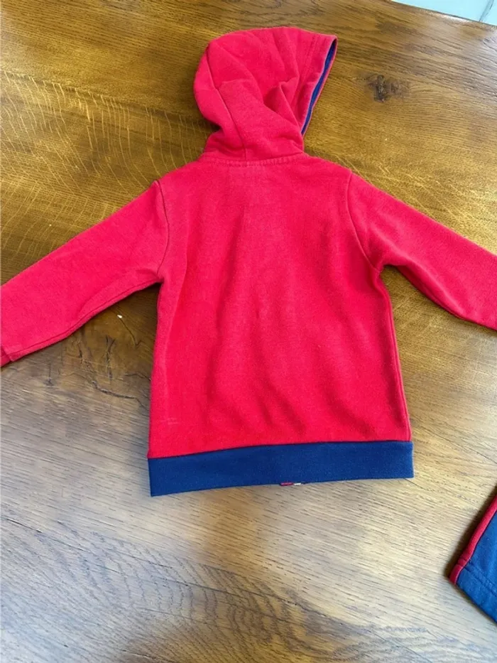 Ensemble jogging + veste Champion 9 mois bleu et rouge - photo numéro 9