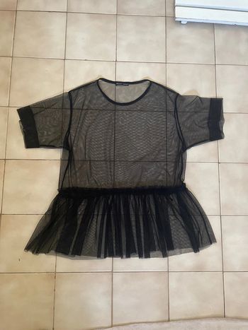 Top transparent Zara Taille M