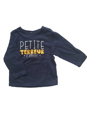 Kiabi - Tee-shirt manches longues - Petite Terreur d'Amour (6 mois)