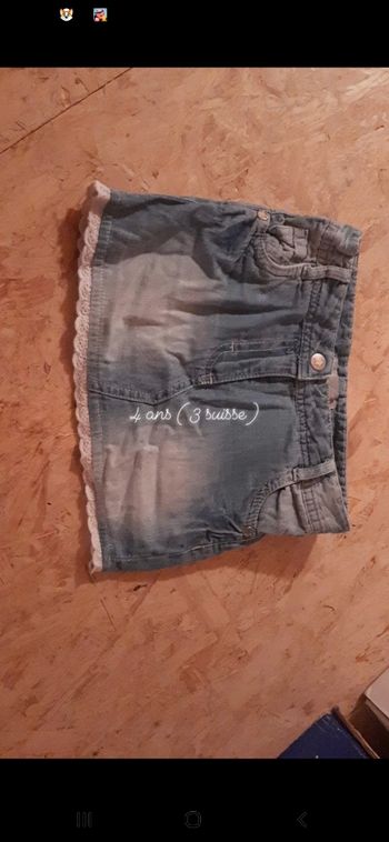 Jupe en jeans 4 ans