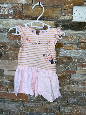 Robe rose et doré