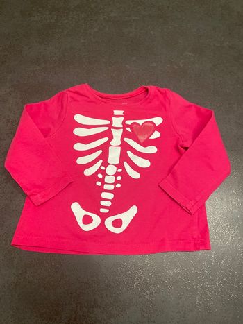 T shirt manche longue fille 12 mois in extenso