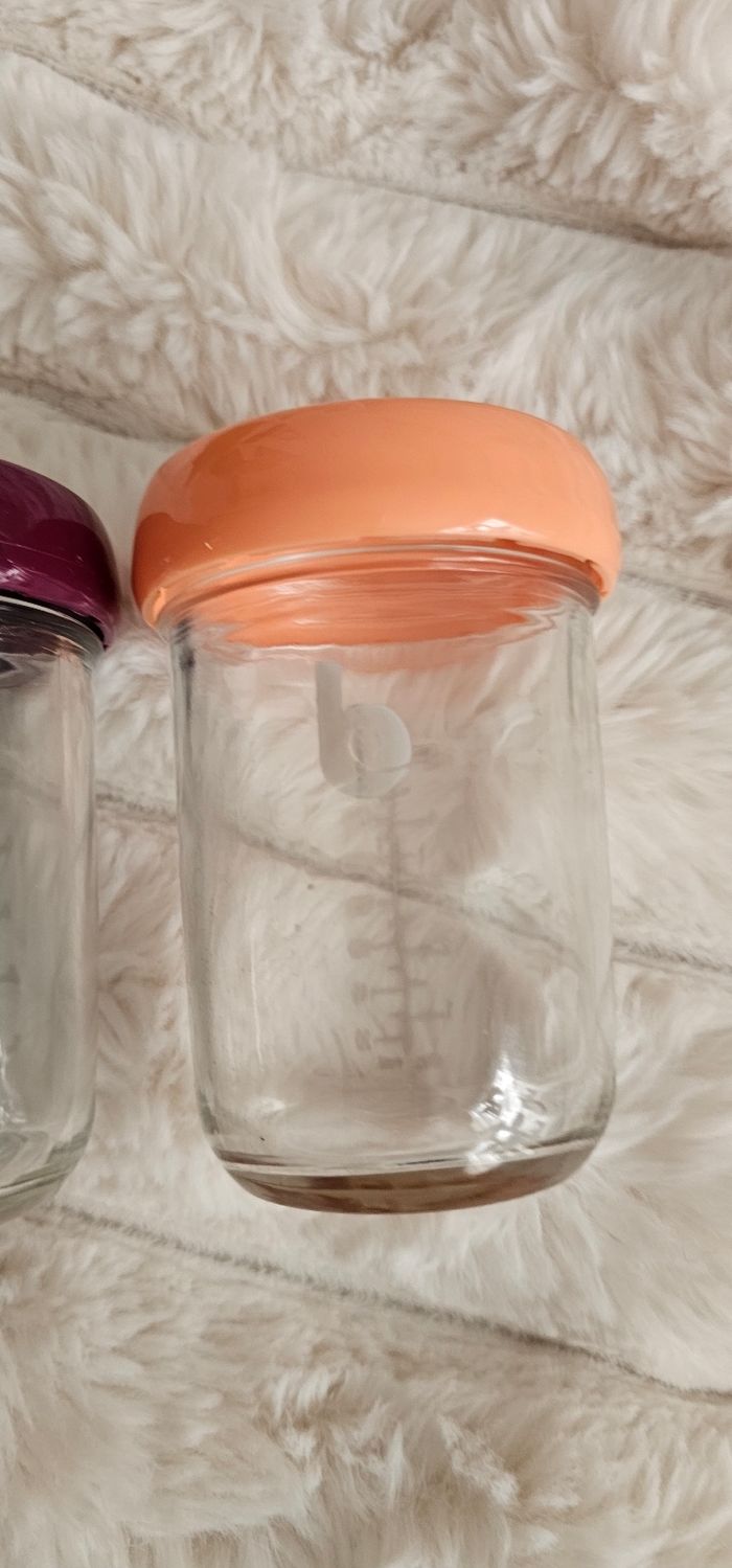 Lot de 4 grands pot en verre Babybols babymoov Neufs - photo numéro 5