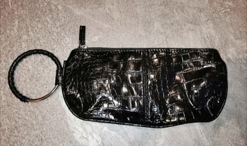 Petit sac à main pochette noir femme NEUF