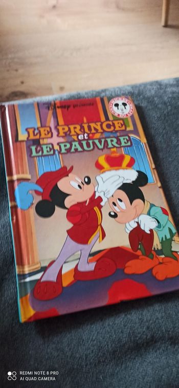 Livre le prince et le pauvre Disney.