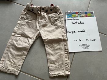 Pantalon garçon 12 mois
