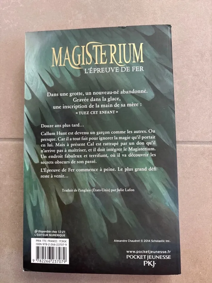 Livre fantastique Magisterium l’épreuve de fer - photo numéro 2