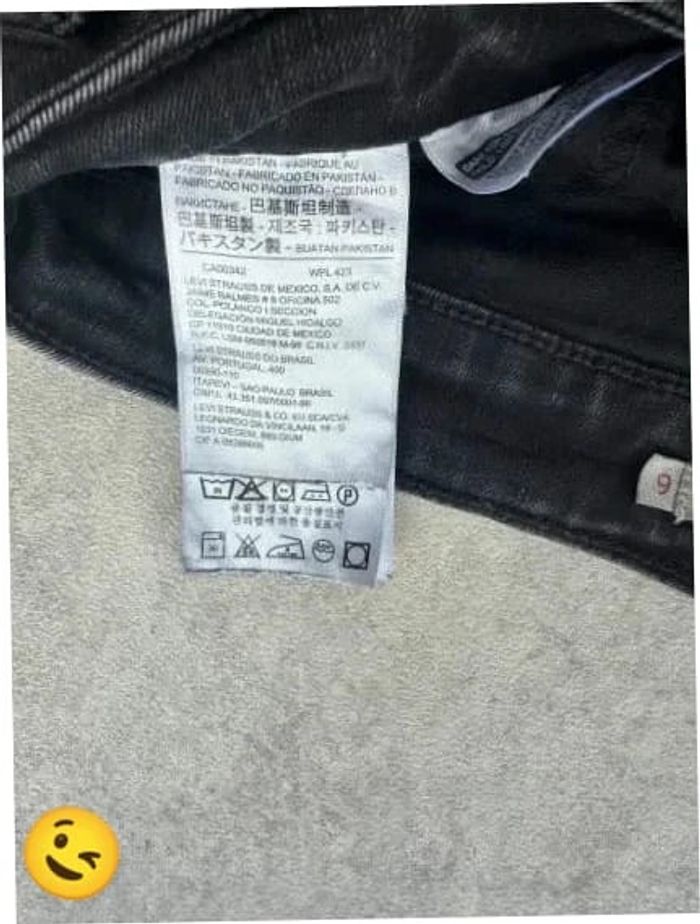 Jeans Levi's Classic Mid Rise Skinny W28 FR38 L28 coupe skinny noir Femme Women pan523b - photo numéro 6