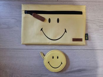 Duo pochette et porte-monnaie Smiley Cabaïa