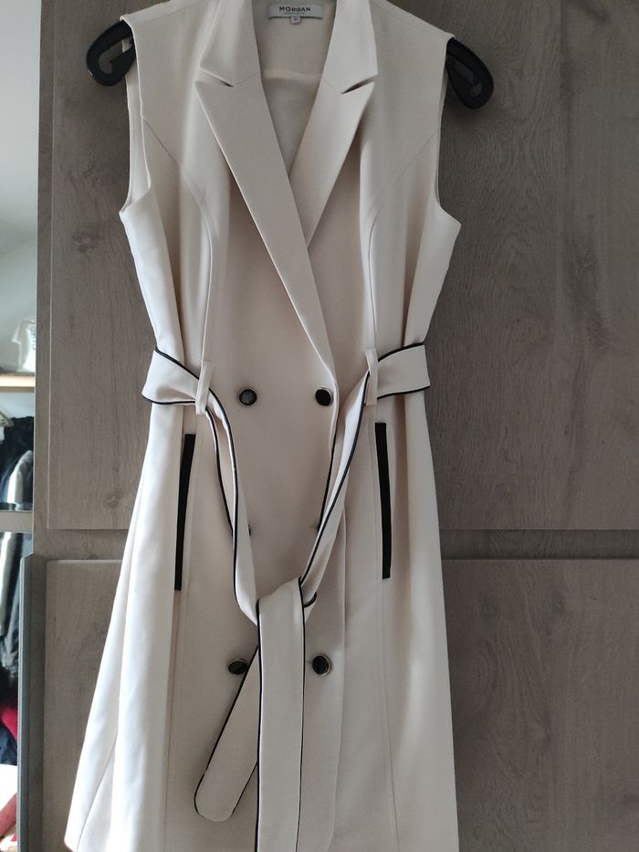 Robe tailleur Morgan couleur crème Neuve taille 40 - photo numéro 3