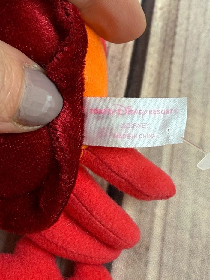 Petite peluche Disney Sébastien - la petite sirène - mermaid lagoon Tokyo Disneyland - photo numéro 6
