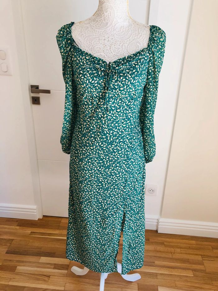 Robe d’été verte neuve Zara taille M/L - photo numéro 7