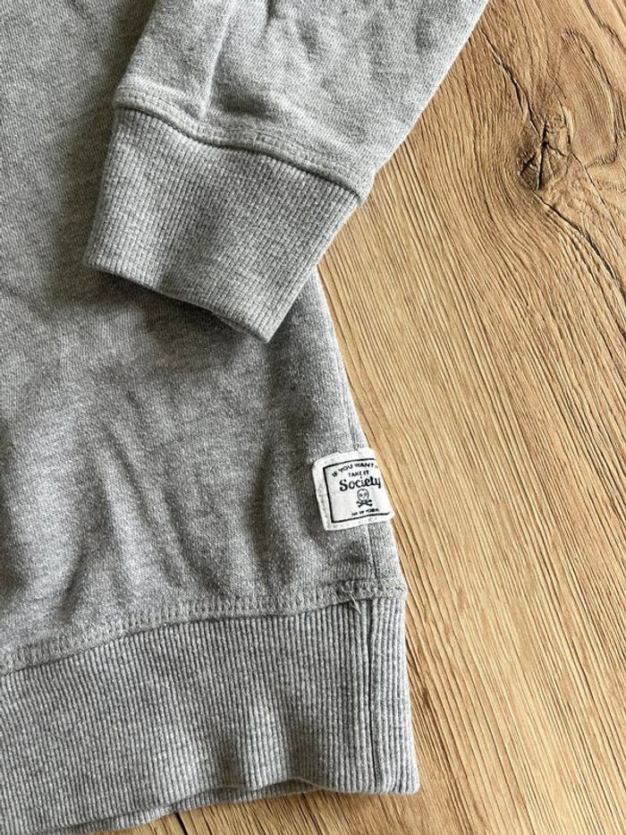 sweat-shirt gris mango taille 12 ans - photo numéro 2