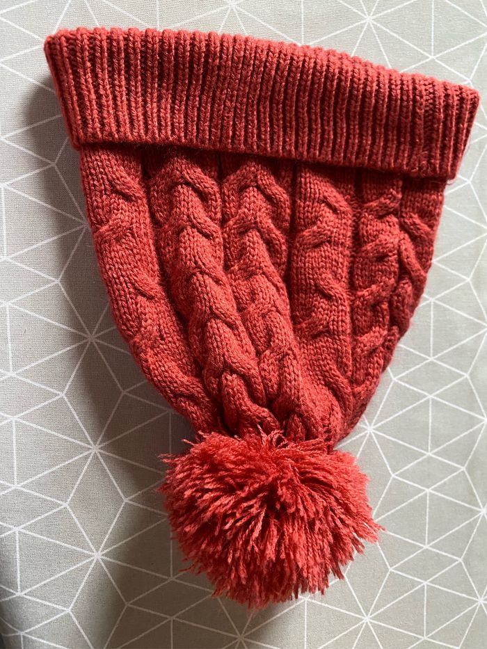 Bonnet pompon brique taille unique Active touch - photo numéro 9