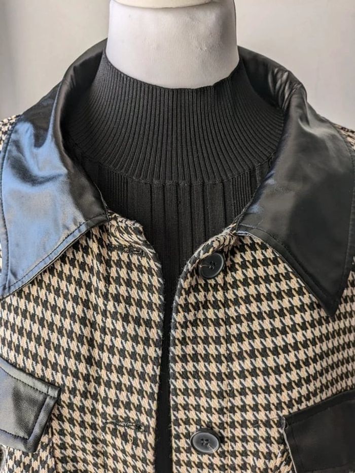Chemise grande taille tendance pied de poule noir et blanc NEUVE - photo numéro 2