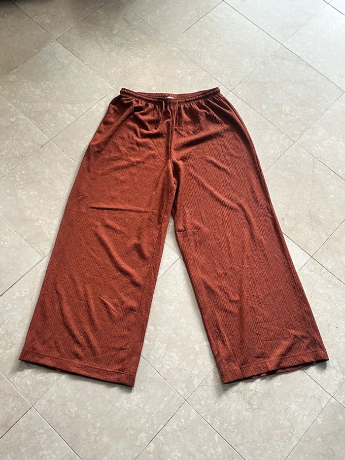 H&M - Pantalon large avec taille élastique