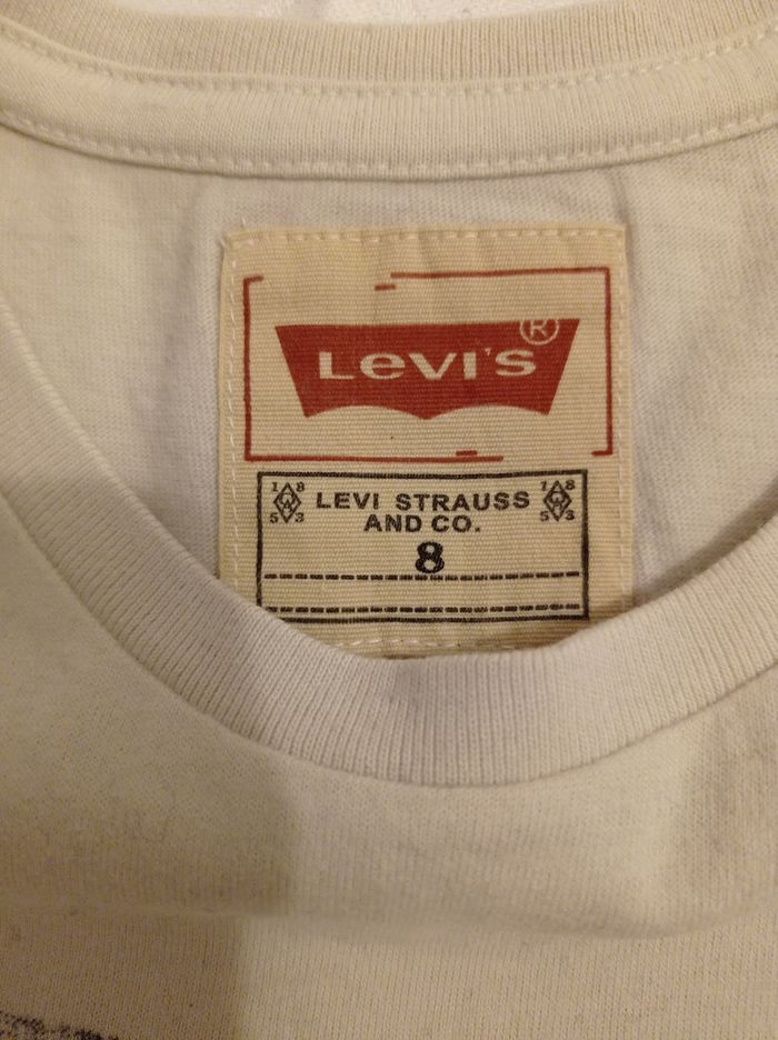 Pull manches longues couleur crème taille 8 ans marque Levi's voir photos super jolie - photo numéro 5