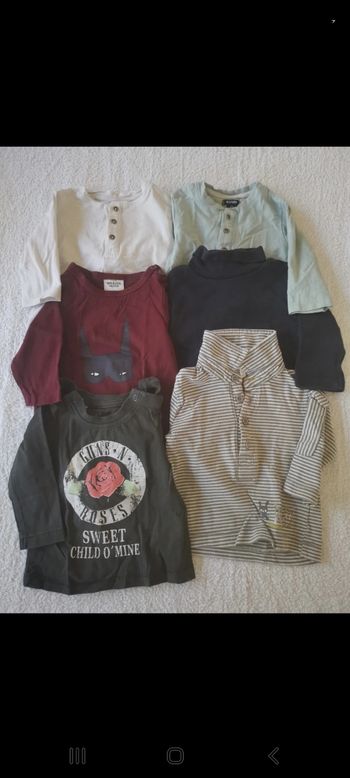 Lot T-shirt manches longues 3M