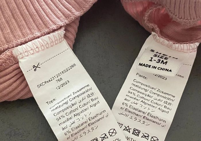 Ensemble rose parme Shein 1-3 mois culotte et débardeur [ref.41B070] - photo numéro 3