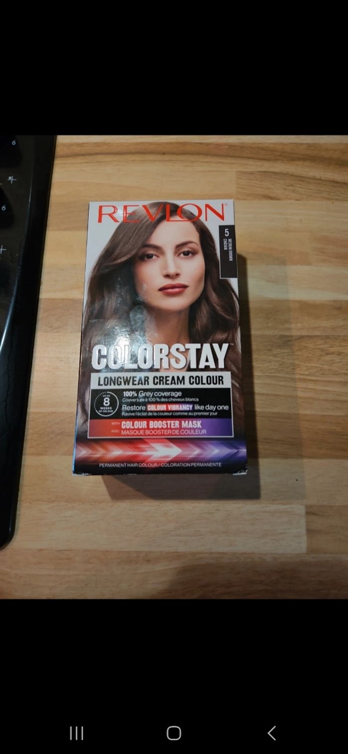 Couleur cheveux colorstay revlon châtain