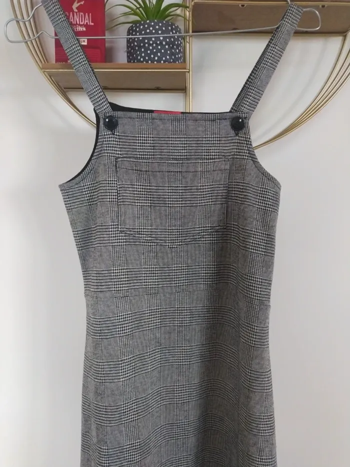 Robe à carreaux neuve 12 ans Tissaia et top - photo numéro 2