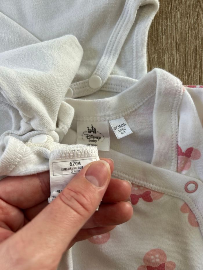 3 bodies manches longues bébé fille - photo numéro 2