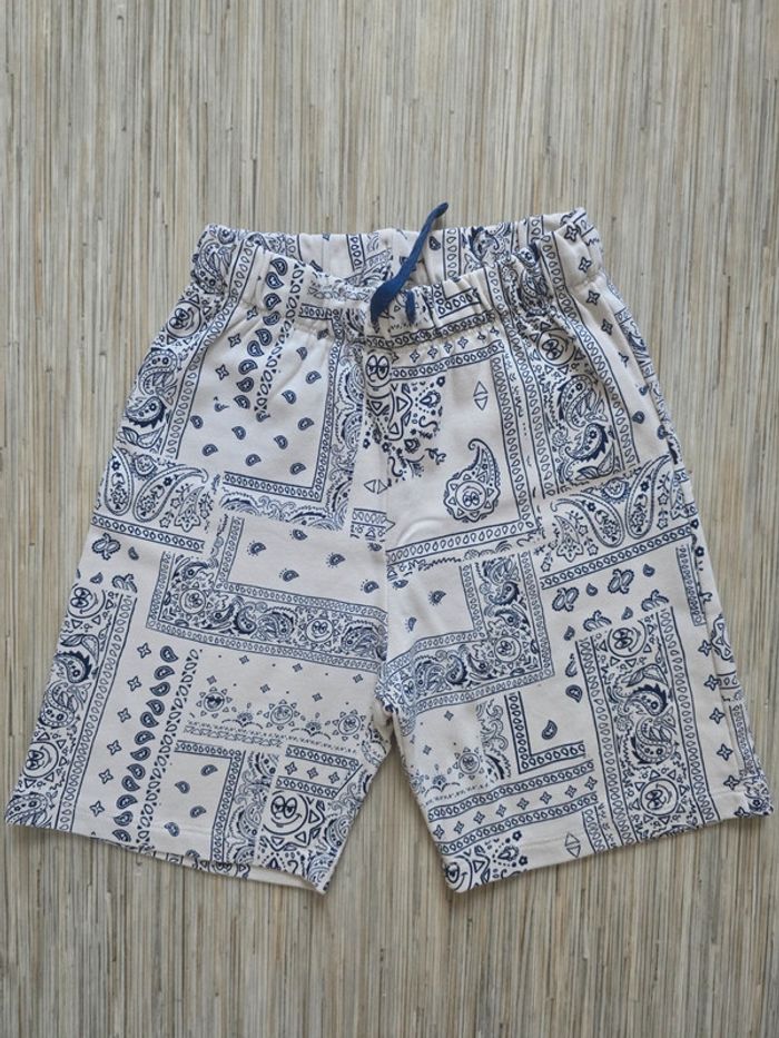 Ensemble short crème motifs bandana - H&M - Taille 140 cm - photo numéro 3