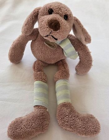 Doudou peluche pantin chien longues jambes - Les p'tits mousse - Baby Nat