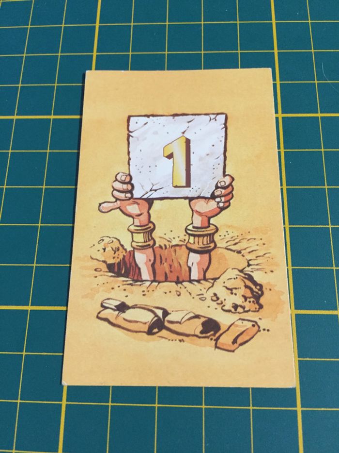 Carte trésor Chien 1 pièce détachée jeu de société Ramsès II Ravensburger #A65 - photo numéro 2