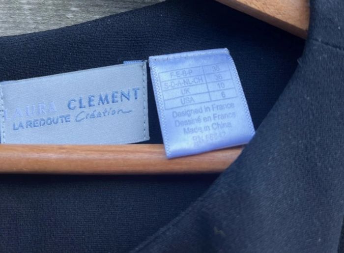 Élégante robe noire Laura Clément vendue par La Redoute, taille 38, en très bon état. - photo numéro 7