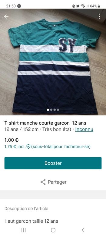 Haut garçon 12 ans